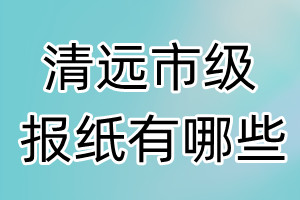 清遠(yuǎn)市級報紙有哪些